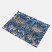 Paillasson William Morris Peacock Et Dragon Motif Bleu (Incliné)