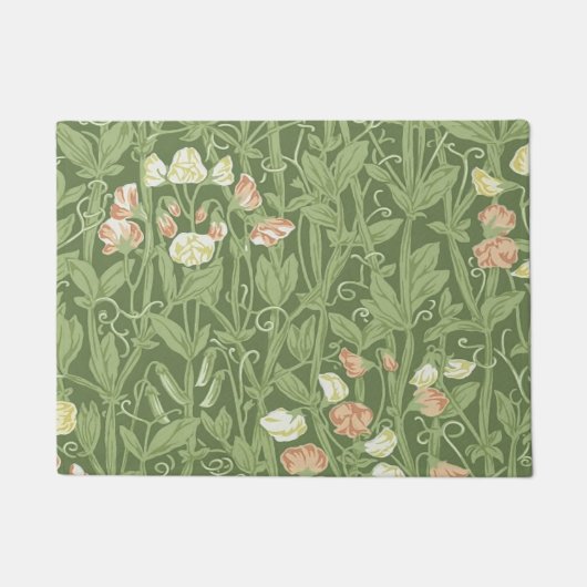 Paillasson William Morris Sweet Pea Floral Design (Devant)