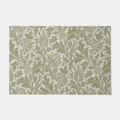 Paillasson William Morris Thistle Sage Green Motif (Devant)