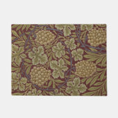 Paillasson William Morris Vine Grappe Rouge Vert Art (Devant)