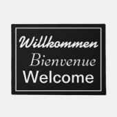 Paillasson Willkommen Bienvenue Bienvenue multilingue (Devant)