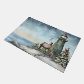 Paillasson Wintery Lighthouse Plage Nautical (Incliné)