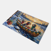 Paillasson Wirehaired Pointing Griffon Christmas Boat Holiday (Incliné)