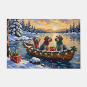 Paillasson Wirehaired Pointing Griffon Christmas Boat Holiday (Devant)