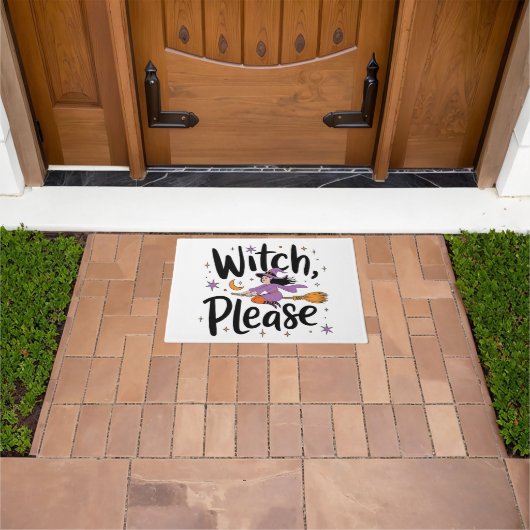 Paillasson Witch, Please - Fun and Sassy Halloween Design (De plein air)