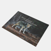 Paillasson Wolf in the Woods Retours Leading Pack (Incliné)