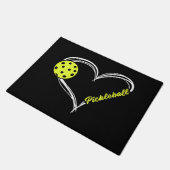 Paillasson Womens Love Pickleball - mignon match de picklebal (Incliné)