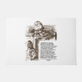 Paillasson Wonderland Alice Humpty Dumpty Conversation Citati (Devant)