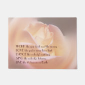 Paillasson Work Love Dance Soft Rose Inspirational Citation (Devant)