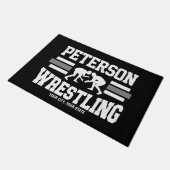 Paillasson Wrestler AJOUTER LE NOM École Athlète Équipe de lu (Incliné)