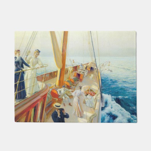 Paillasson Yachting in the Mediterranean (par J.L. Stewart) (Devant)