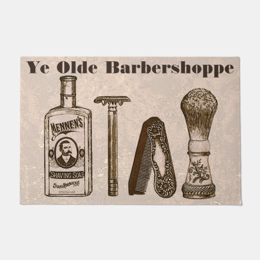 Paillasson Ye Olde Barbershoppe (Devant)