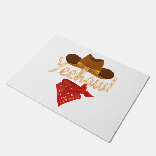 Paillasson Yeehaw Western Country Howdy Southern Cowboy Yee H (Incliné)