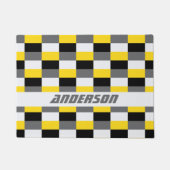 Paillasson Yellow, Black and Gray Color Combination (Devant)