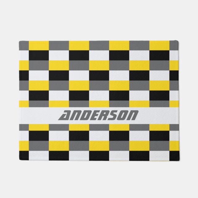Paillasson Yellow, Black and Gray Color Combination (Devant)