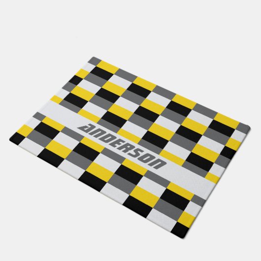 Paillasson Yellow, Black and Gray Color Combination (Incliné)