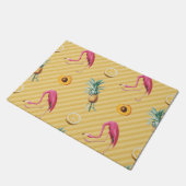 Paillasson Yellow Flamingo Mango Lemon Pattern (Incliné)