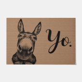 Paillasson Yo Extraordinaire Donkey Doormat, Funny Donkey Mat (Devant)