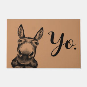 Paillasson Yo Funny Donkey Doormat   Décor de la maison de l'