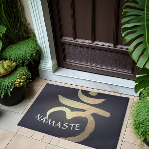 Paillasson Yoga Studio Bienvenue Méditation Racine Chakra Sym