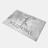 Paillasson Yoga Studio Méditation instructeur Bienvenue Om Si (Incliné)