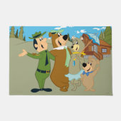 Paillasson Yogi Ours et amis Accueil chaleureux (Devant)