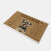 Paillasson Yorkie Dog House Rules, If It Broken, It’s Your (Incliné)