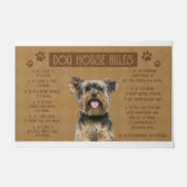 Paillasson Yorkie Dog House Rules, If It Broken, It’s Your (Devant)