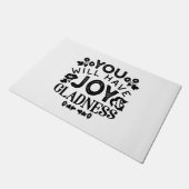 Paillasson You Will Have Joy and Gladness Inspirational Quote (Incliné)