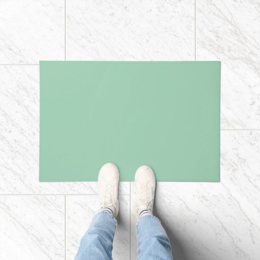 Paillasson Yummy Mint vert couleur solide (Intérieur)