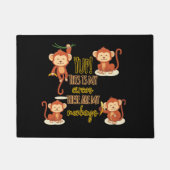 Paillasson Yup ! C'est mon cirque, ce sont mes quatre singes (Devant)