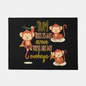 Paillasson Yup ! C'est mon cirque, ce sont mes trois singes (Devant)