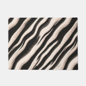 Paillasson Zebra raye une texture transparente + vos idées (Devant)