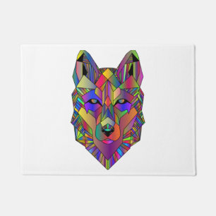 Paillasson Zidika Vascouver Autocollant Loup - Couleurs Class