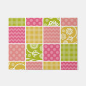 Paillasson Zigzag, Chevron, Pois, En vichy, Patchwork (Devant)
