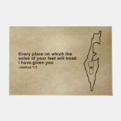 Paillasson Zo Artzeinu - Joshua 1:3 (Devant)