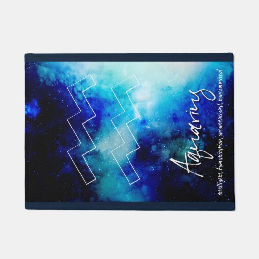 Paillasson Zodiac : Aquarius Traits (Devant)