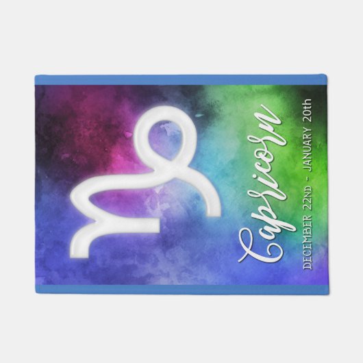 Paillasson Zodiac : Dates de Capricorne (Devant)