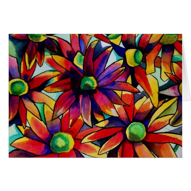 Paille marguerite art fleur sauvage multicolore (Devant horizontal)