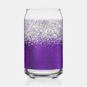 Pailleté Argent Indigo Violet Glam Nom (Verso)