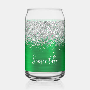 Pailleté Argent Vert Clair Nom Glamour