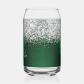 Pailleté Argent Vert Foncé Glam Nom (Gauche)
