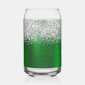 Pailleté Argent Vert Glamour Nom (Verso)