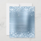 Pailleté bleu clair Paillettes et papier d'alumini (Dos)
