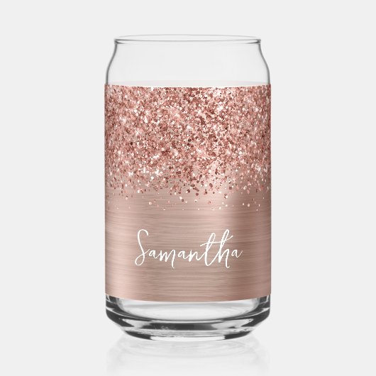 Pailleté Rose Gold Glam Nom (Recto)