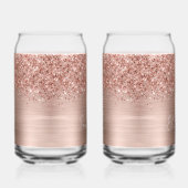 Pailleté Rose Gold Glam Nom (Droite)