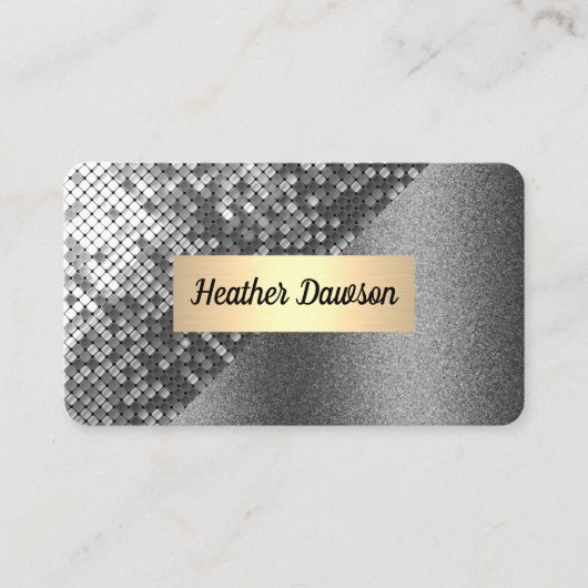 Pailletten en Glitters Visitekaartje (Voorkant)