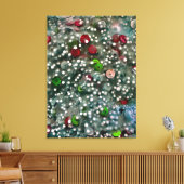 Pailletten en slijm muur decor canvas afdruk (Insitu (Woonkamer))