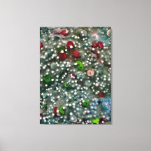 Pailletten en slijm muur kunst
