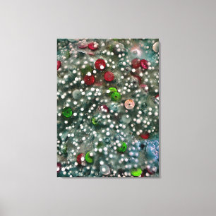 Pailletten en slijm muur kunst canvas afdruk